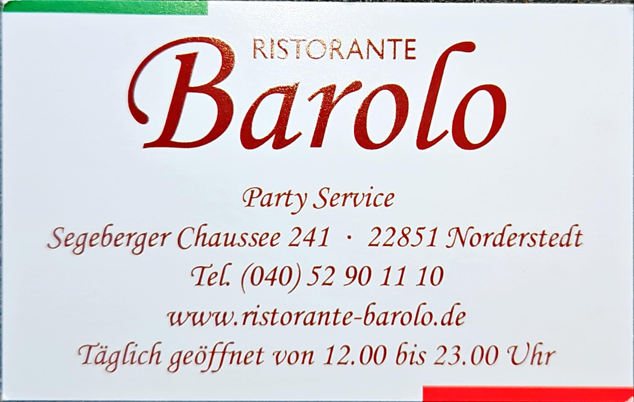 Danke an das Barolo in Norderstedt!